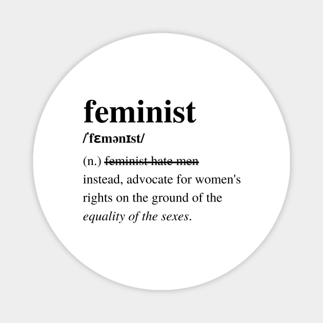 Badass Feminist - F for feminist Magnet by Feminist Vibes